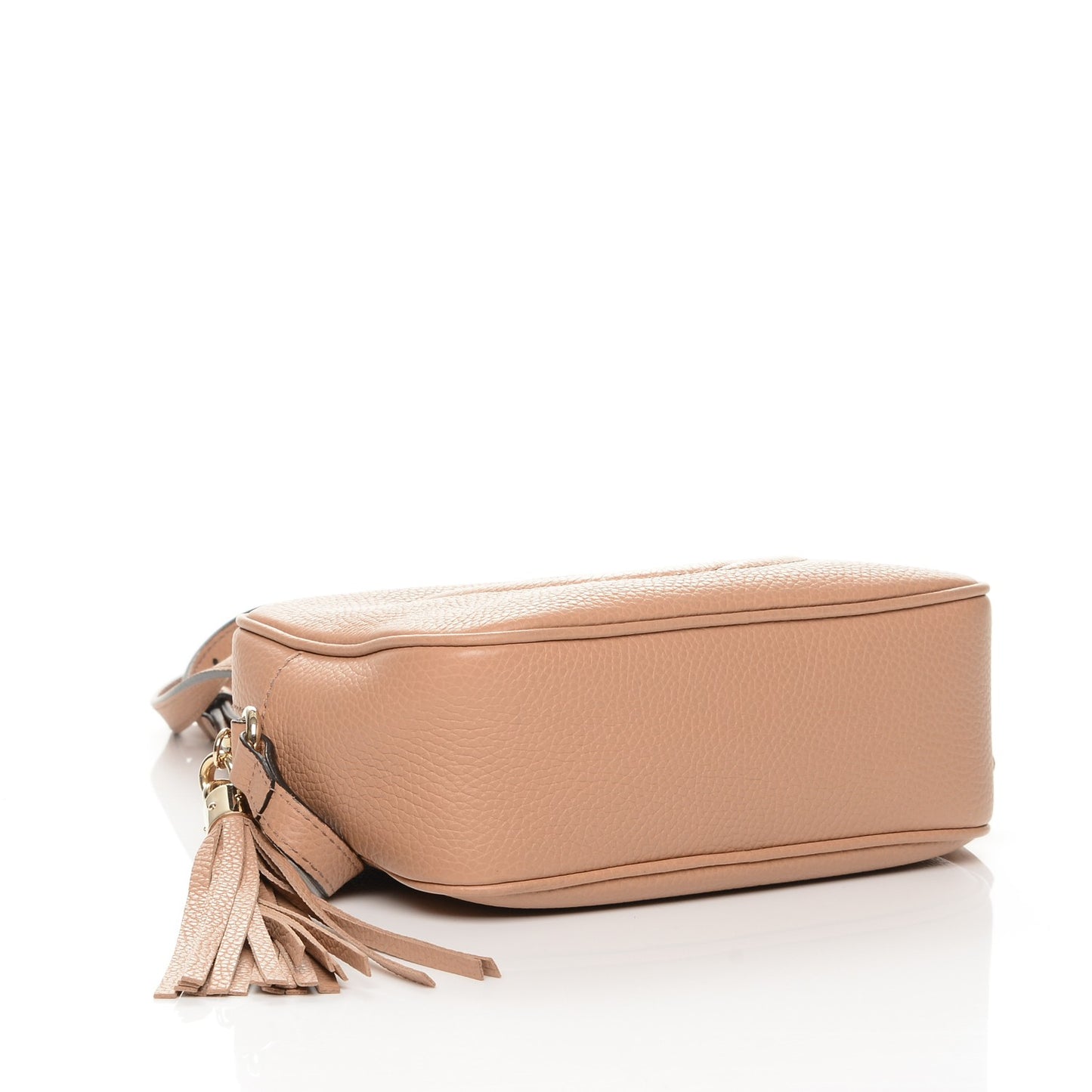 Pebbled Calfskin Small Soho Disco Bag Camelia