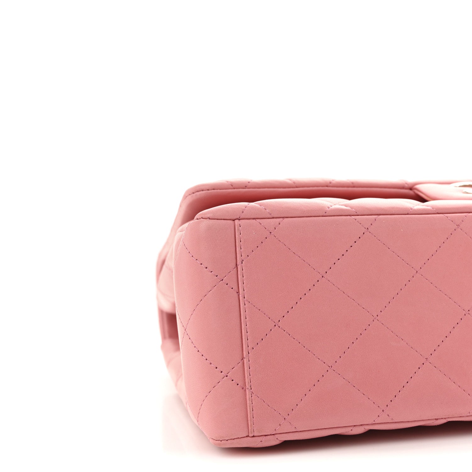 Chanel Lambskin Quilted Maxi Double Flap Pink 9 of 10