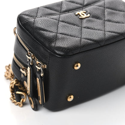 Chanel Caviar Quilted Mini Carry Around Bowling Bag Black 11 of 12