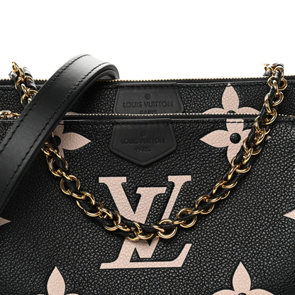 Louis Vuitton Empreinte Monogram Giant Multi Pochette Accessories Black Beige 7 of 9