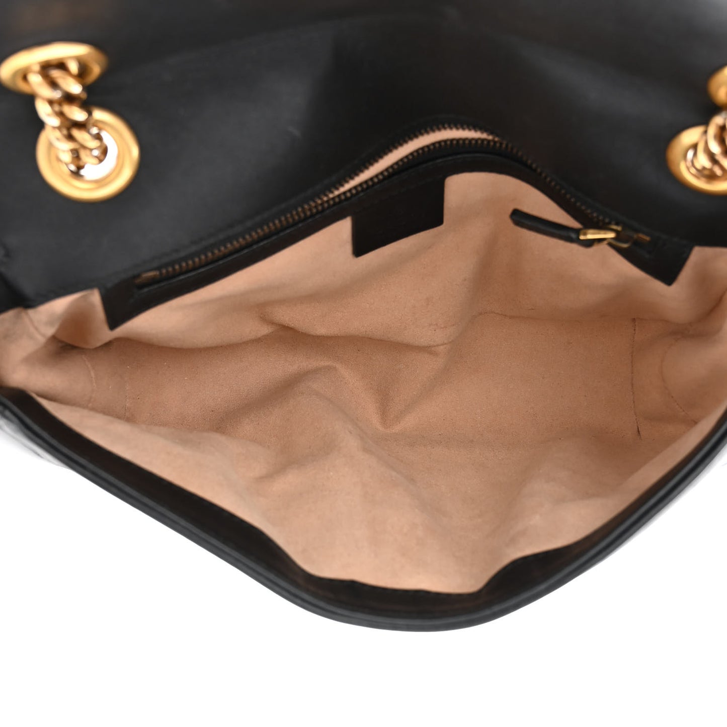 Calfskin Matelasse Small GG Marmont Shoulder Bag Black
