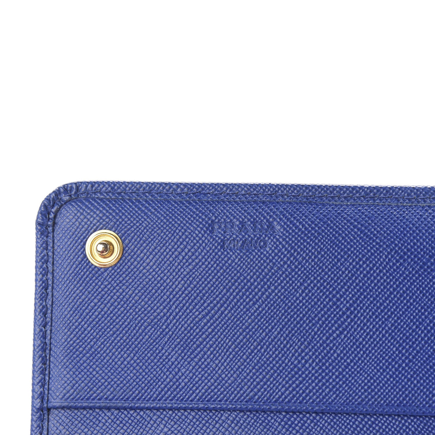 Prada Saffiano Fiocco Bow Continental Wallet Royal 8 of 10