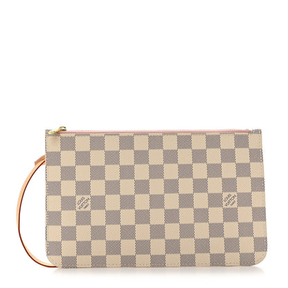 Louis Vuitton Damier Azur Neverfull MM GM Pochette Rose Ballerine 1 of 6