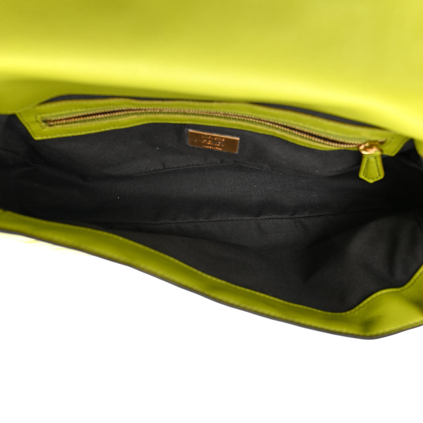Nappa FF 1974 Embossed Baguette Wasabi