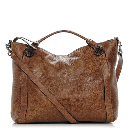 Gucci Pebbled Calfskin Medium Miss GG Top Handle Bag Light Cuir 1 of 8