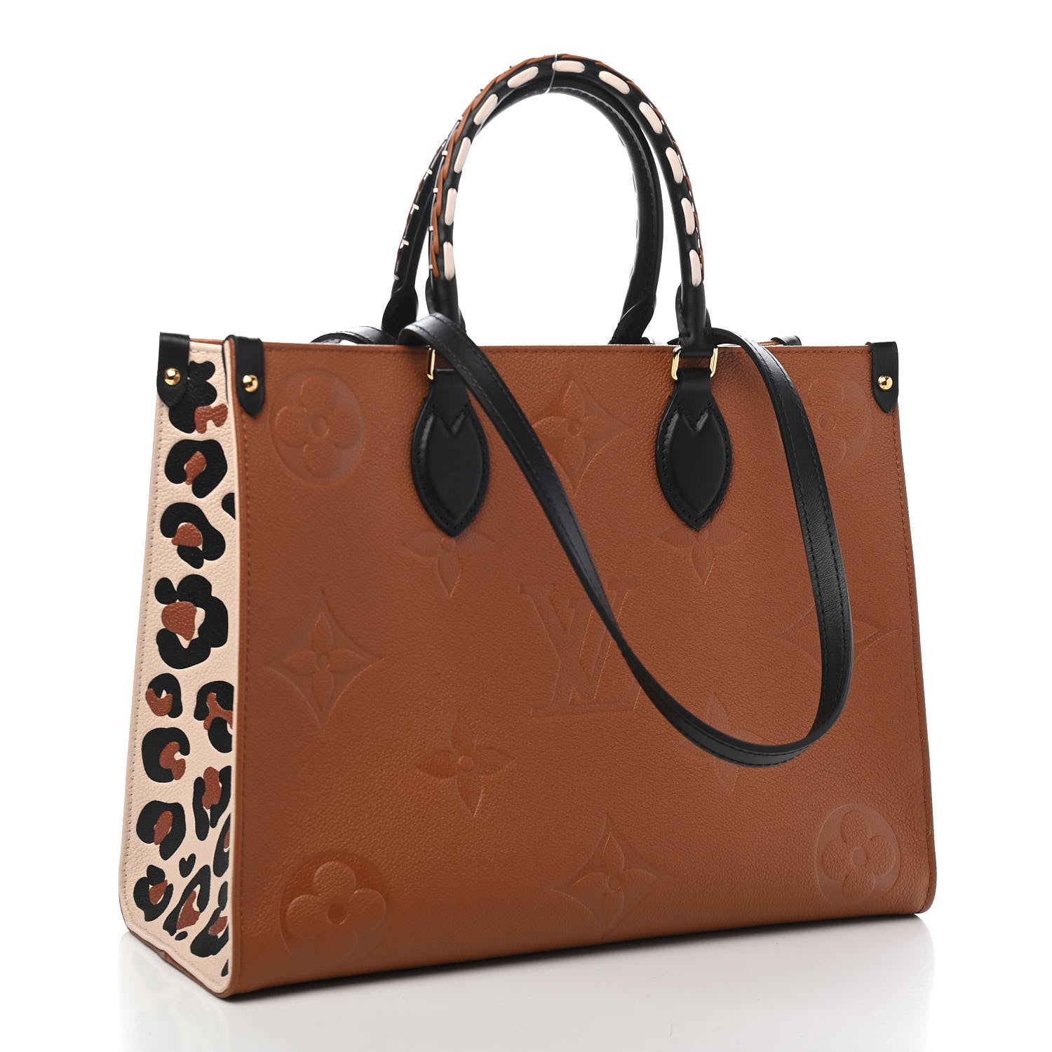 Louis Vuitton Empreinte Monogram Giant Wild At Heart Onthego MM Caramel 2 of 8