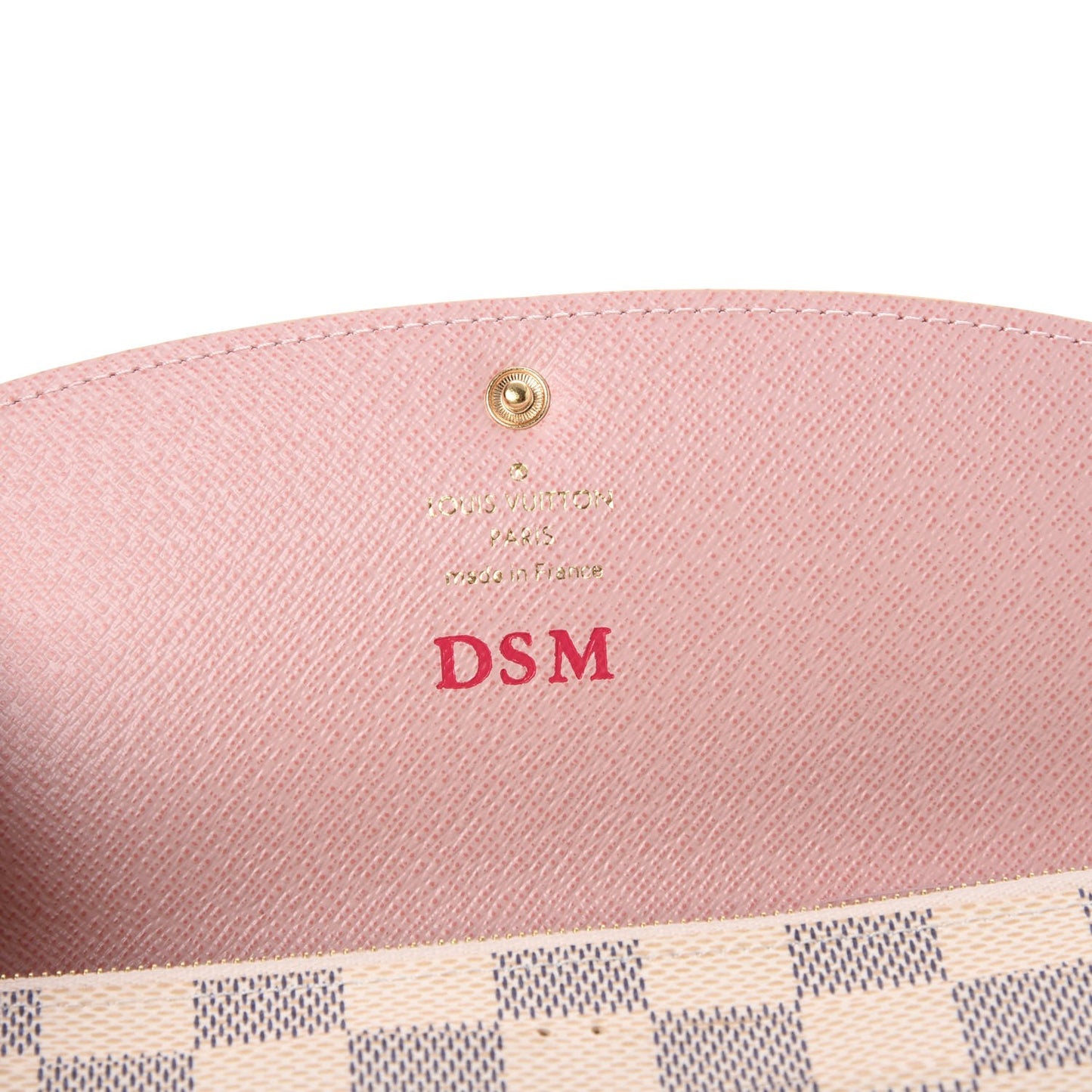 Damier Azur Emilie Wallet Rose Ballerine