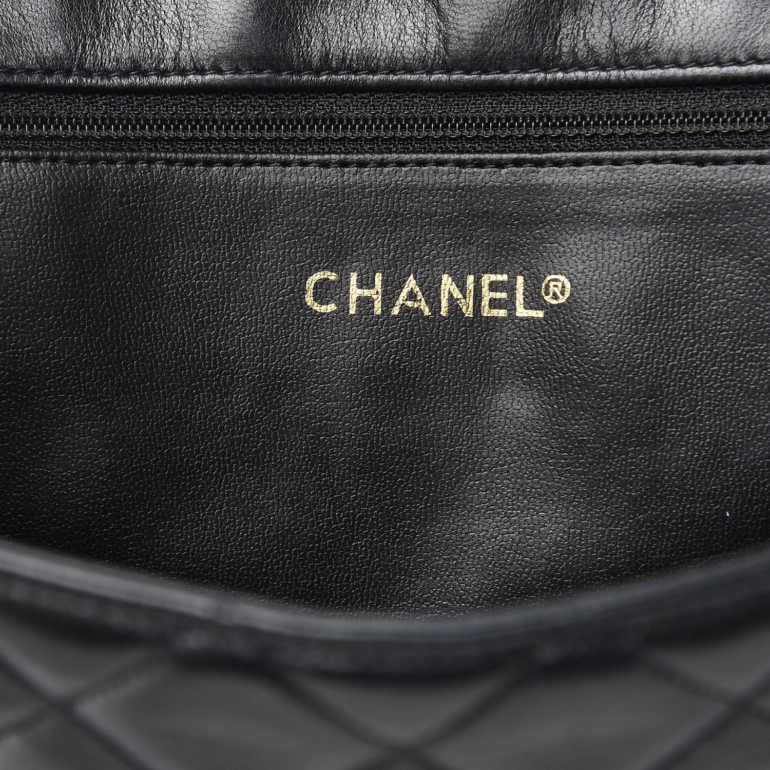 Chanel Lambskin Quilted Portfolio Flap Black 6 of 12