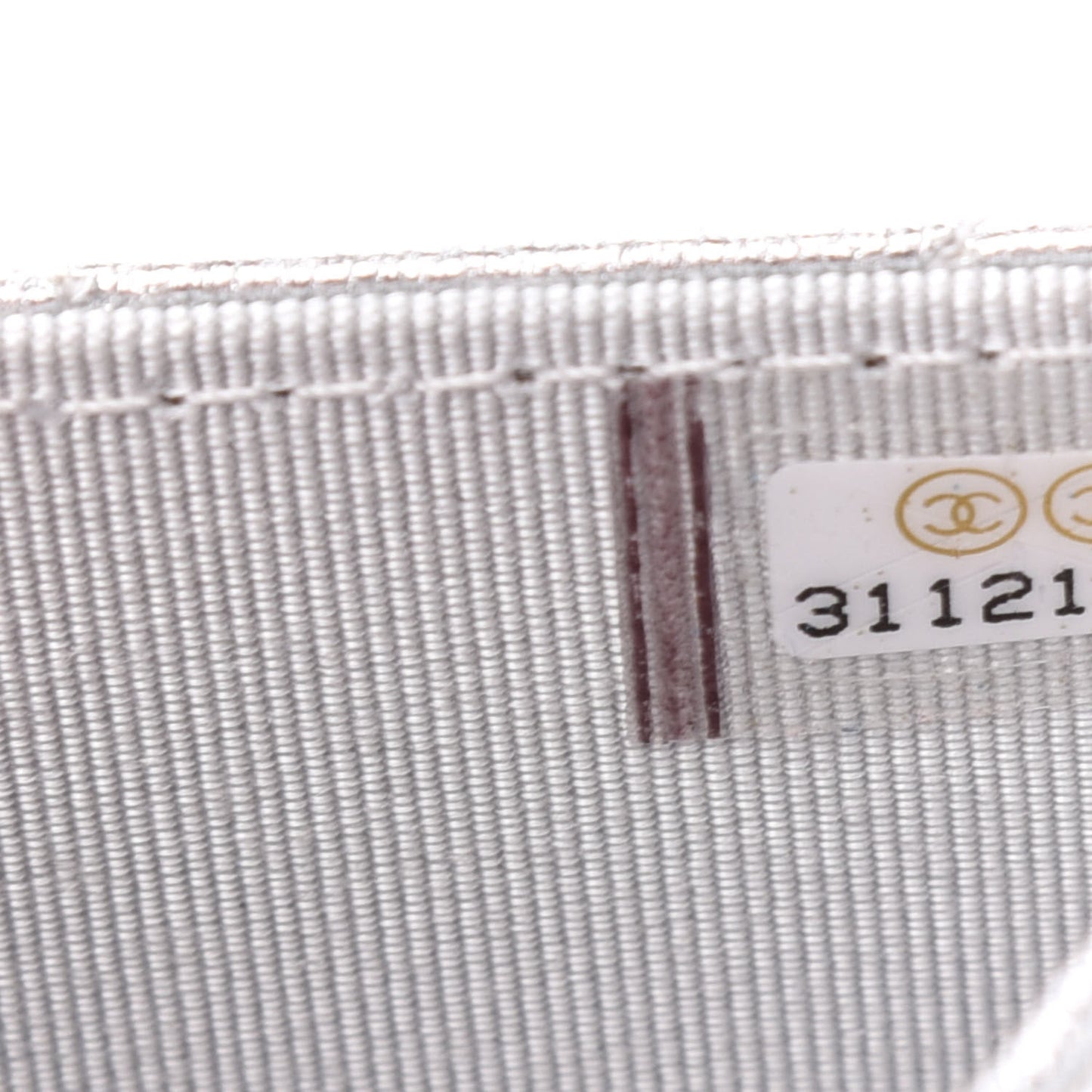 Metallic Lambskin Quilted Belt Bag Silver