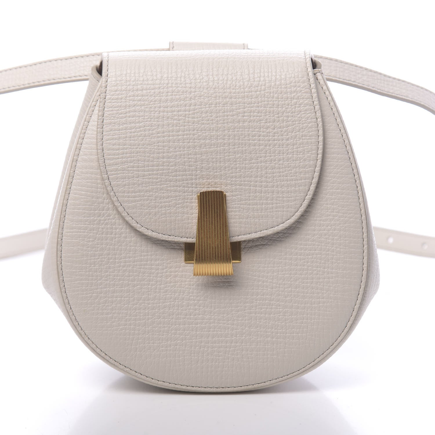 Bottega Veneta Palmellato Calfskin Rounded Belt Bag Plaster 9 of 10