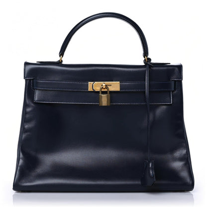 Hermes Box Kelly Retourne 32 Indigo 1 of 21
