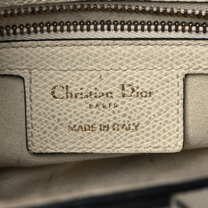 Christian Dior Grained Calfskin Mini Saddle Bag White 6 of 17