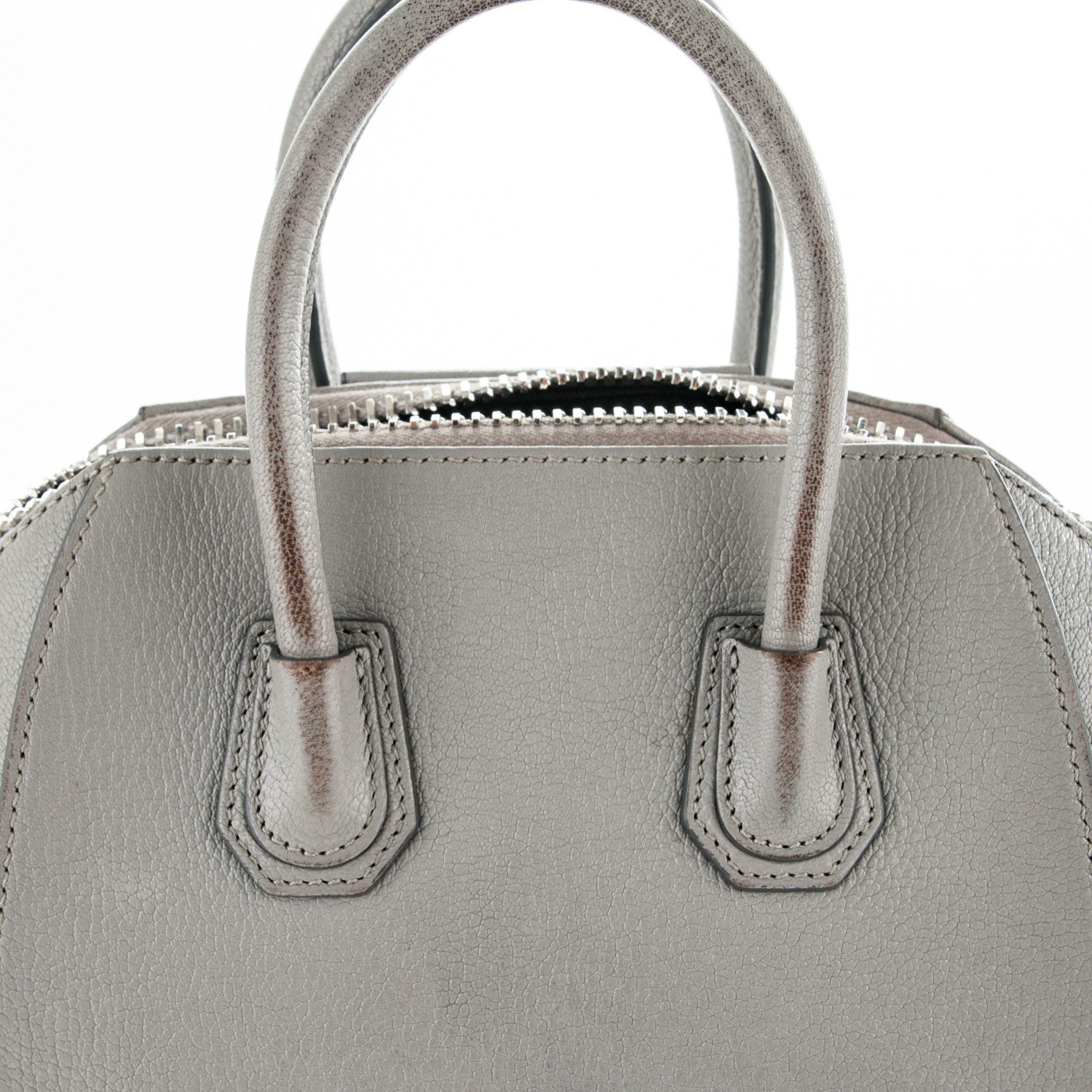Givenchy Sugar Goatskin Mini Antigona Grey 8 of 9