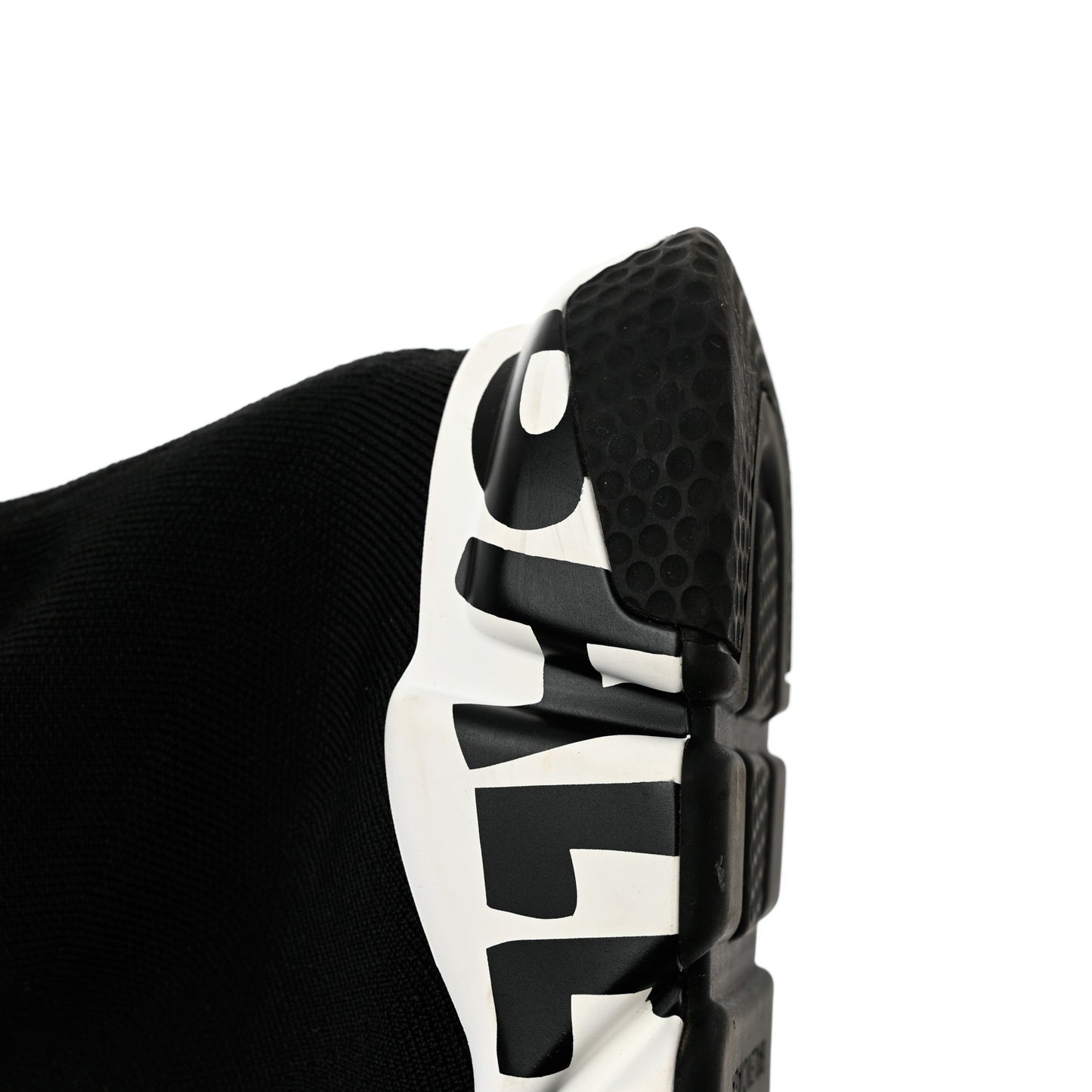 Neoprene Knit Speed Graffiti Sneakers 39 Black White