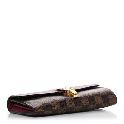 Louis Vuitton Damier Ebene Clapton Wallet Raisin 4 of 13