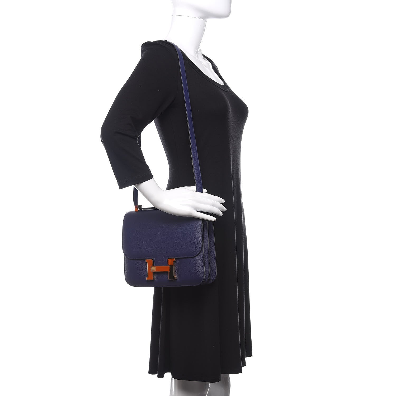 Hermes Evercolor Constance 24 Bleu Encre 2 of 11