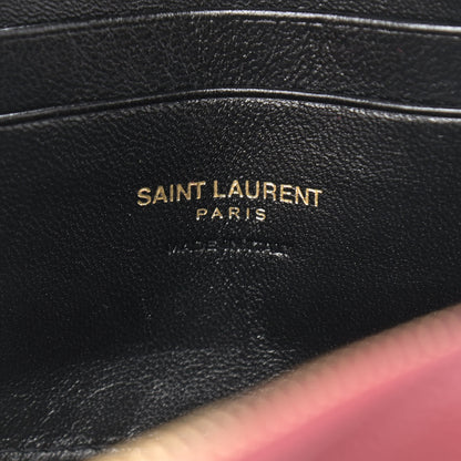 Saint Laurent Grain De Poudre Matelasse Monogram Mini Lou Camera Bag Opyum Red 6 of 9
