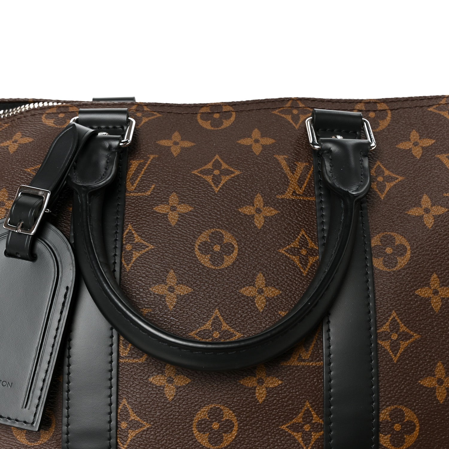 Louis Vuitton Monogram Macassar Keepall Bandouliere 45 7 of 9