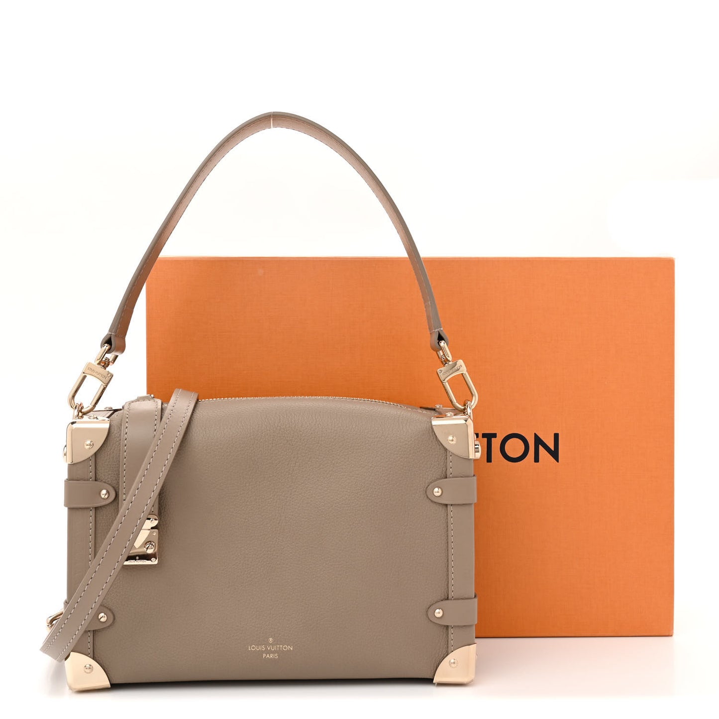Calfskin Side Trunk MM Taupe