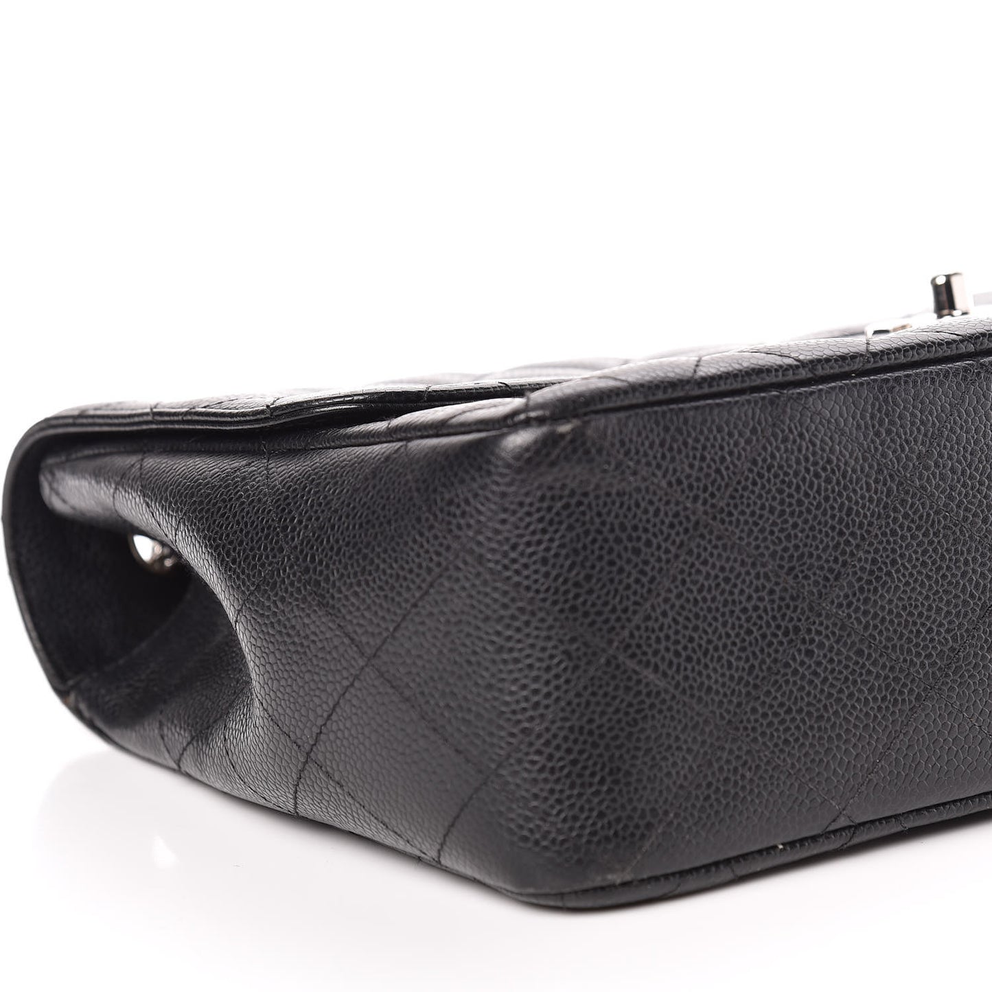 Caviar Quilted Jumbo Single Flap Black