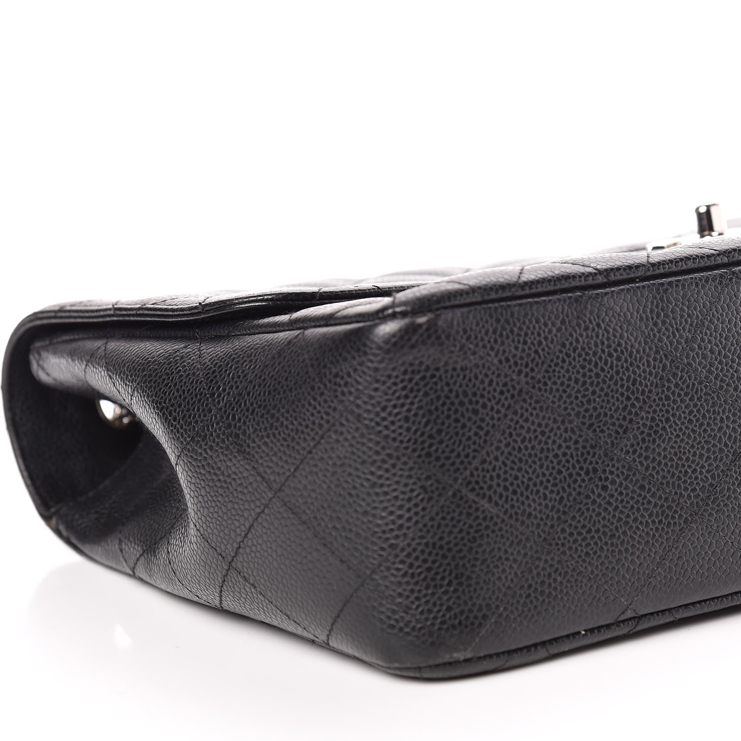 Chanel Caviar Quilted Jumbo Single Flap Black 5 of 11