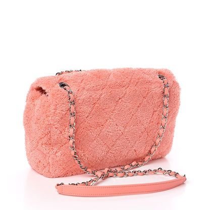 Chanel Mixed Fibers Quilted Jumbo Flap Orange 3 of 10