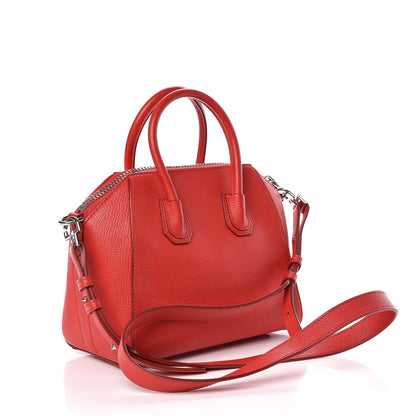 Givenchy Sugar Goatskin Mini Antigona Red 3 of 11