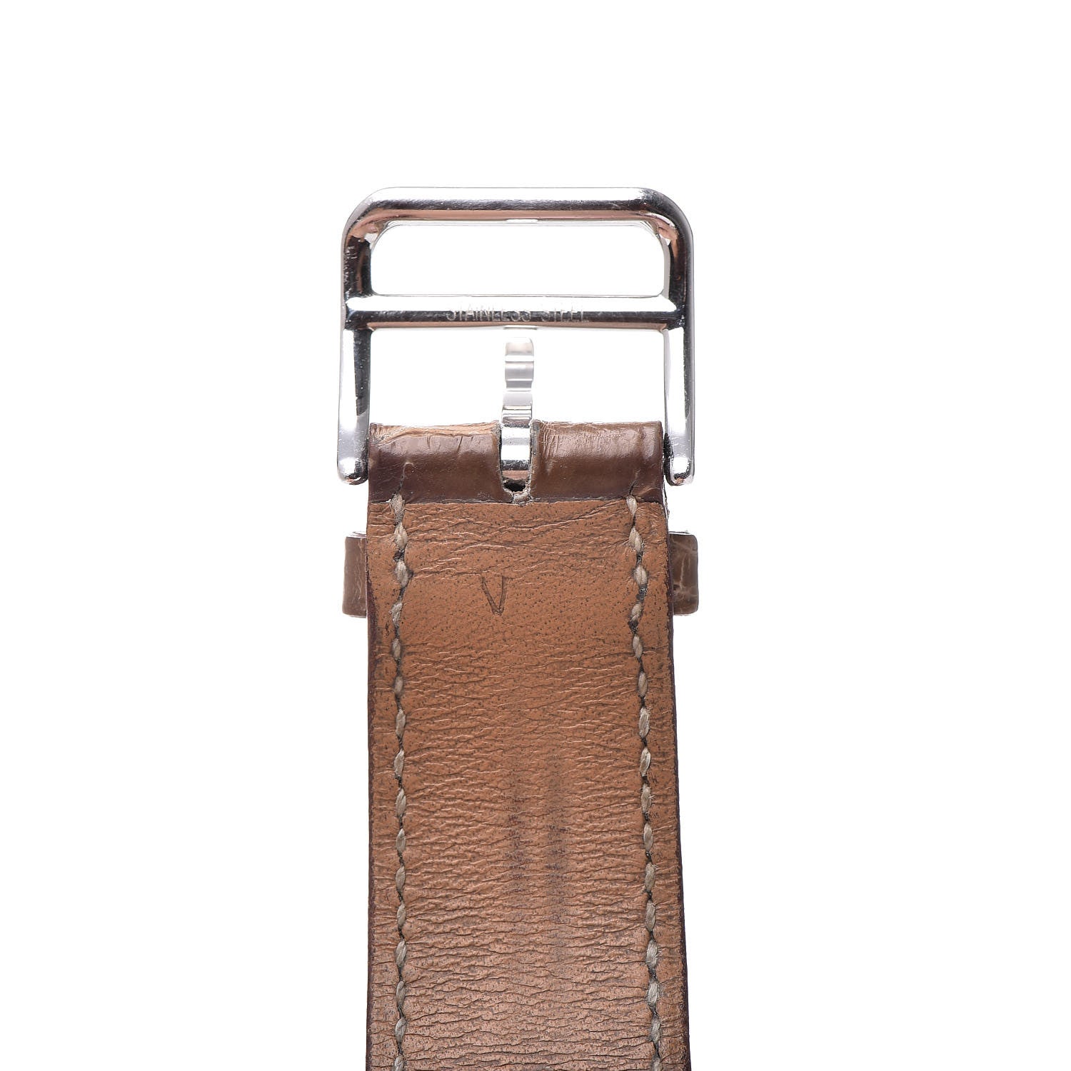 Hermes Stainless Steel Alligator 41mm Arceau Automatic Watch Gris Elephant 8 of 11