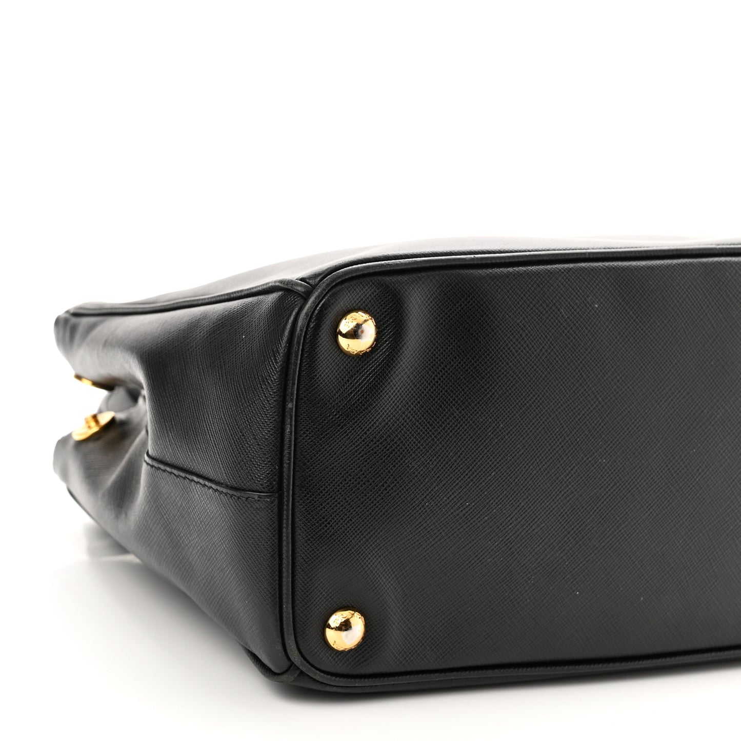 Saffiano Small Galleria Double Zip Tote Black