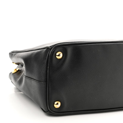 Prada Saffiano Small Galleria Double Zip Tote Black 7 of 11