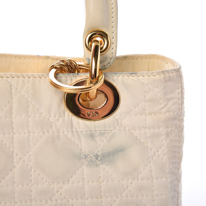 Christian Dior Nylon Cannage Medium Lady Dior White 10 of 22