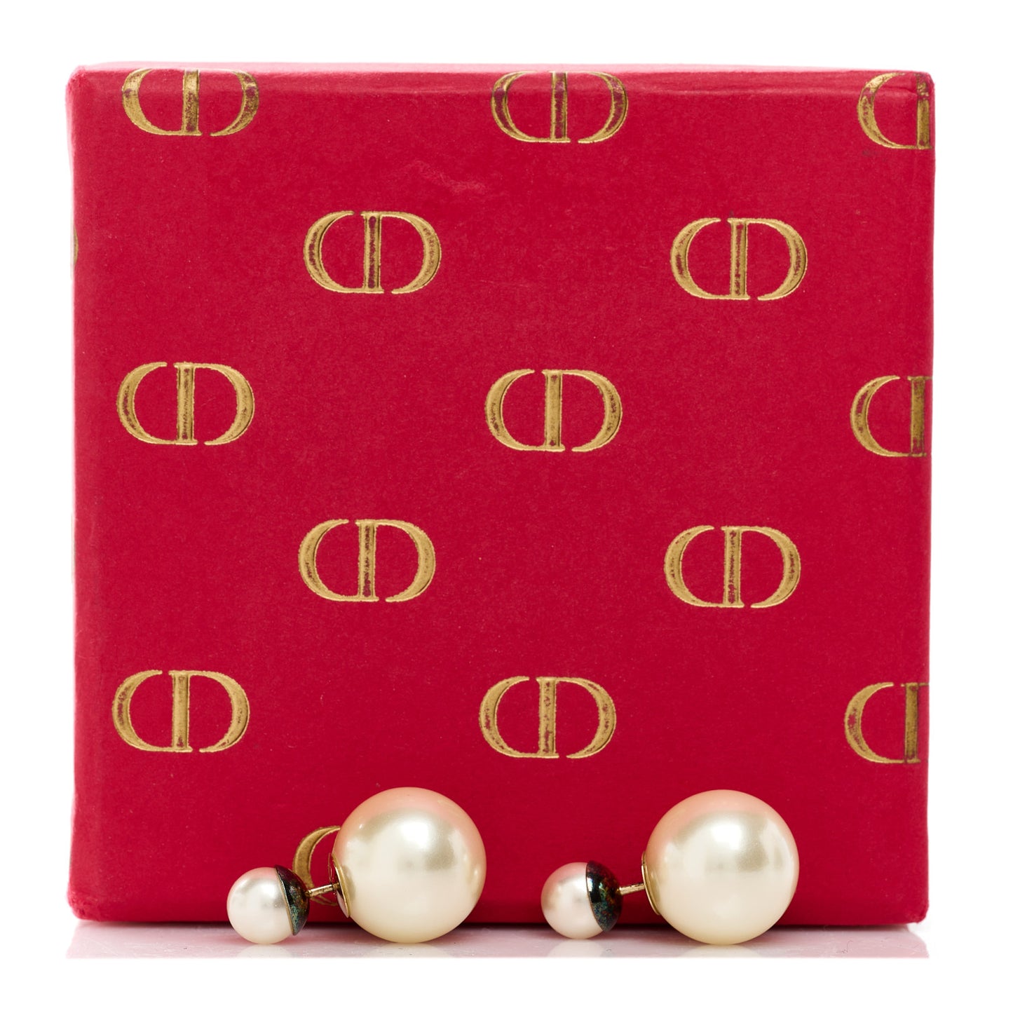 Pearl Mise En Dior Tribal Earrings Gold
