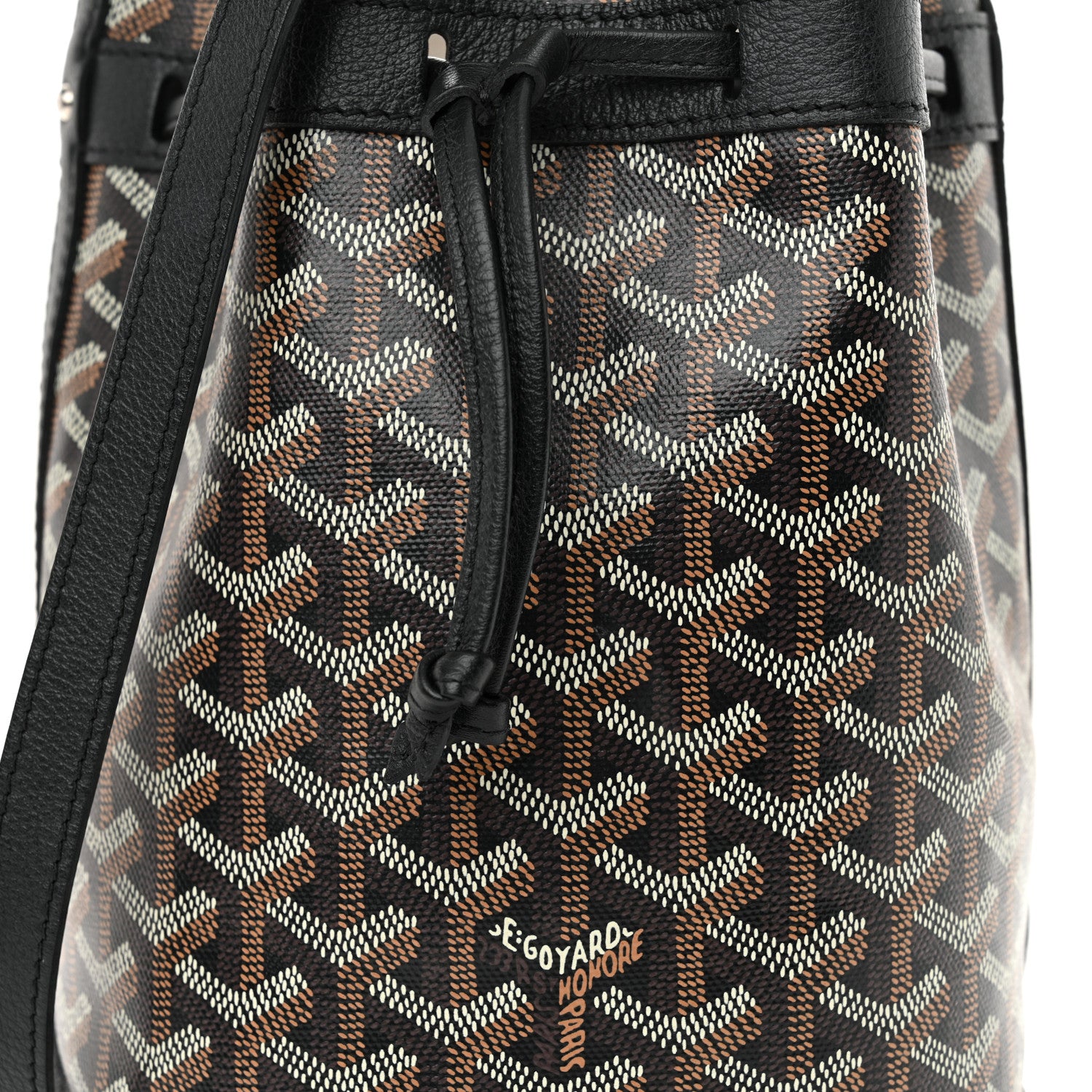 Goyard ブラック バケットバッグ Goyard Goyardine Petit Flot Bucket Bag PM Black 1740953 – FASHIONPHILE