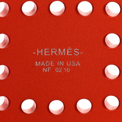 Hermes Aluminium Evelyne Sunset Cuff Bracelet T2 Orange Tropique 4 of 5