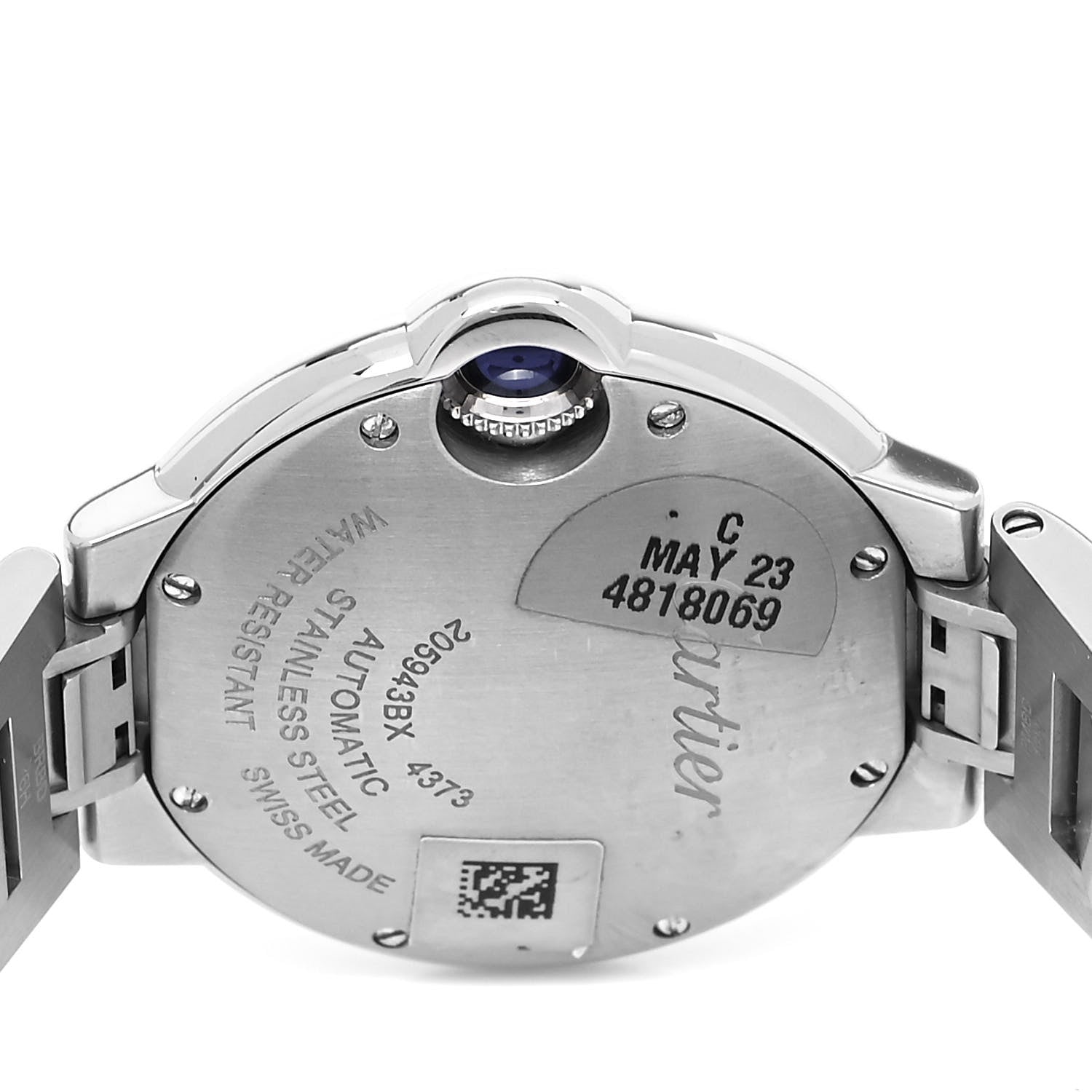 Cartier Stainless Steel 33mm Ballon Bleu De Cartier Automatic Watch Pink 4 of 5