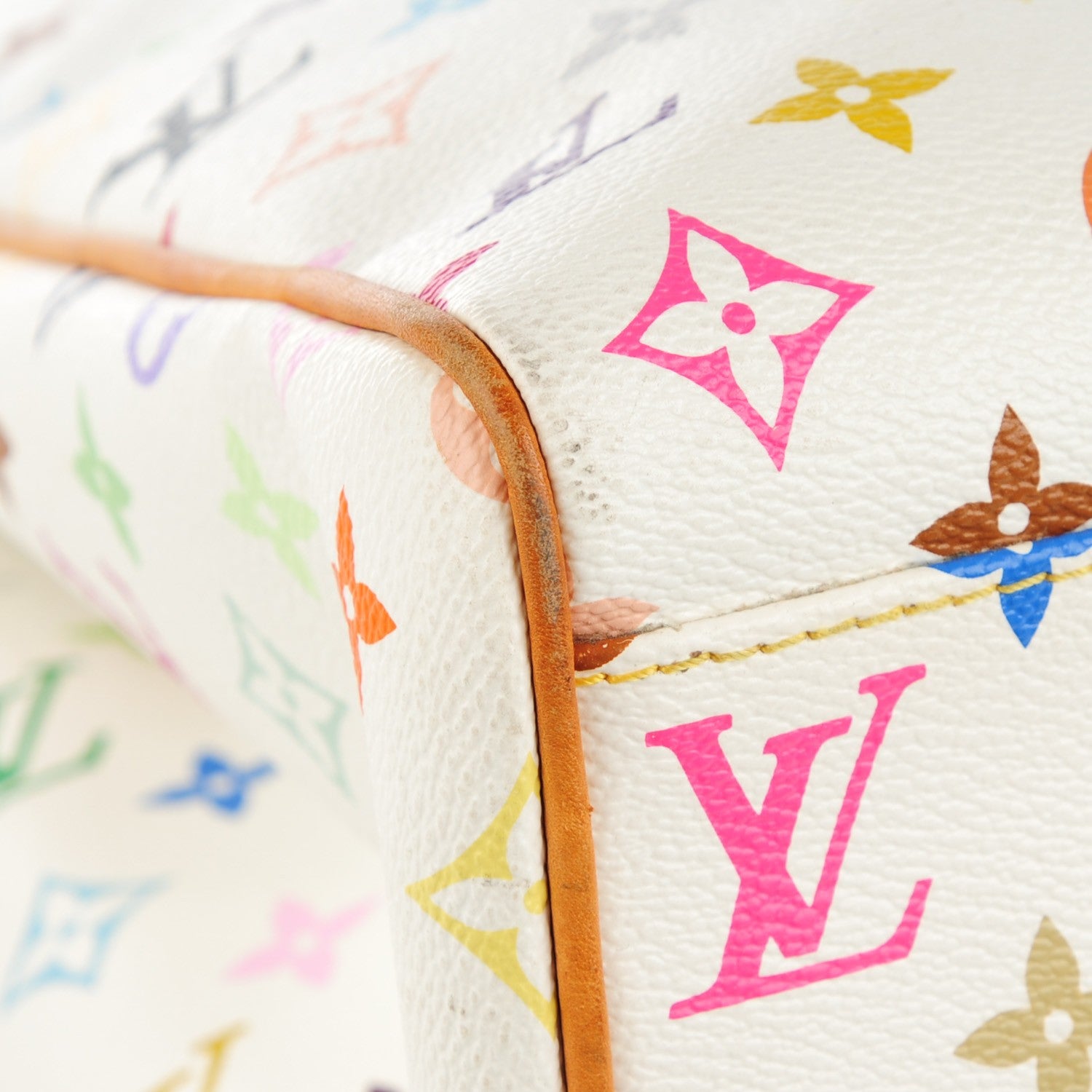 Louis Vuitton Monogram Multicolor Aurelia GM White 6 of 7