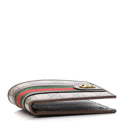 Gucci GG Supreme Monogram Web Mens Ophidia Bi-Fold Wallet Beige New Acero 4 of 4