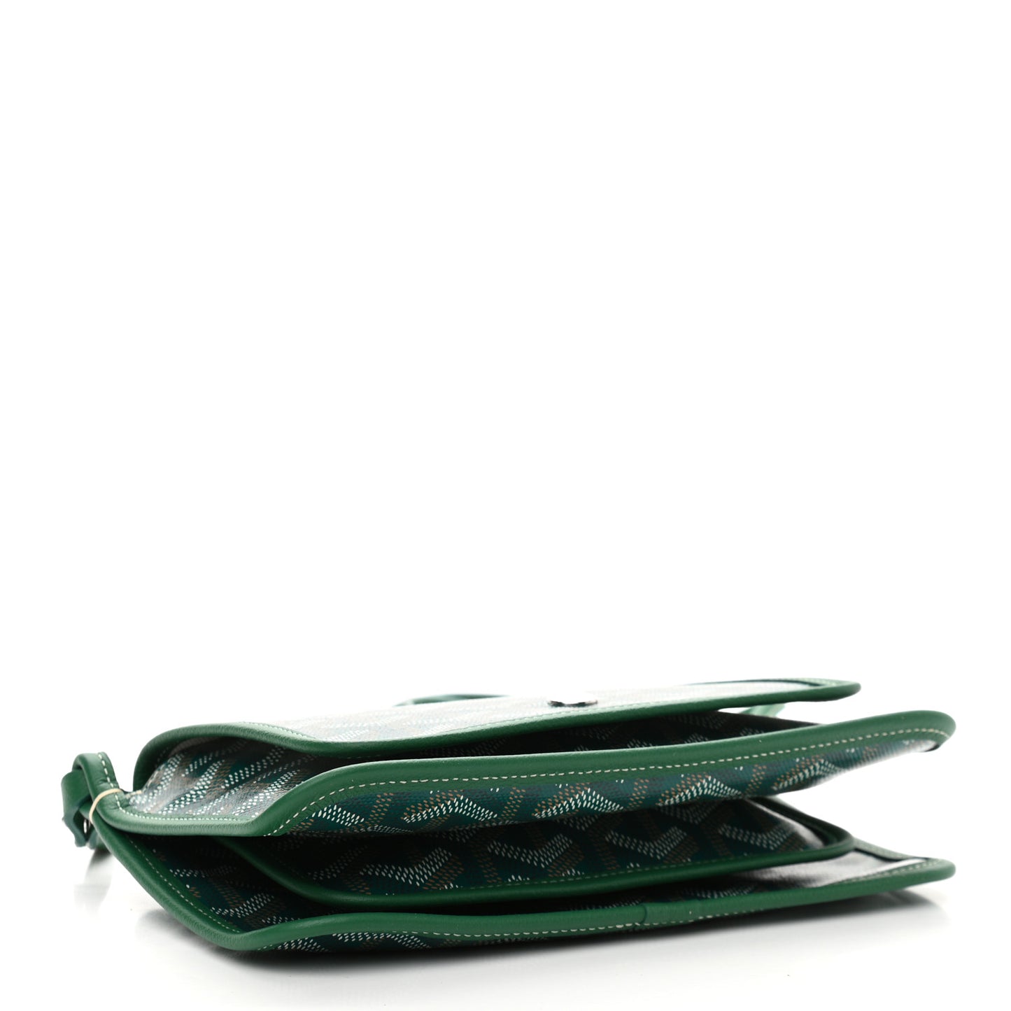 Goyardine Plumet Wallet Clutch Green