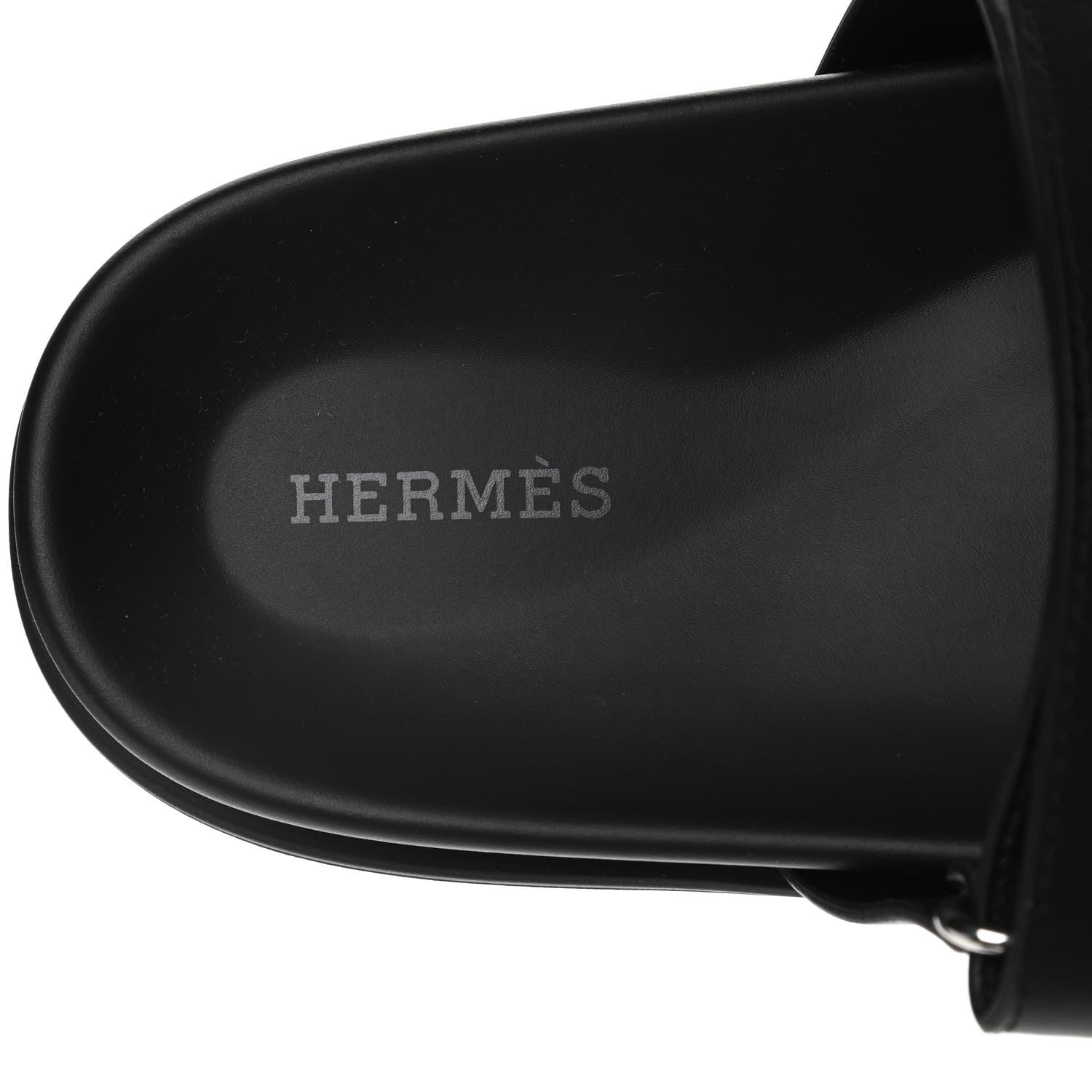 Hermes Calfskin Mens Chypre Sandals 42 Black 7 of 10