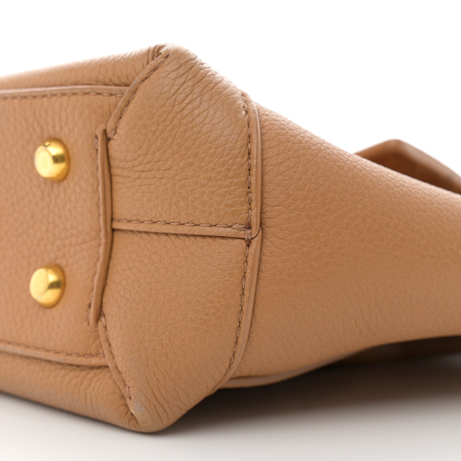 Bottega Veneta Grained Calfskin Maxi Intrecciato Small Arco Caramel 10 of 15