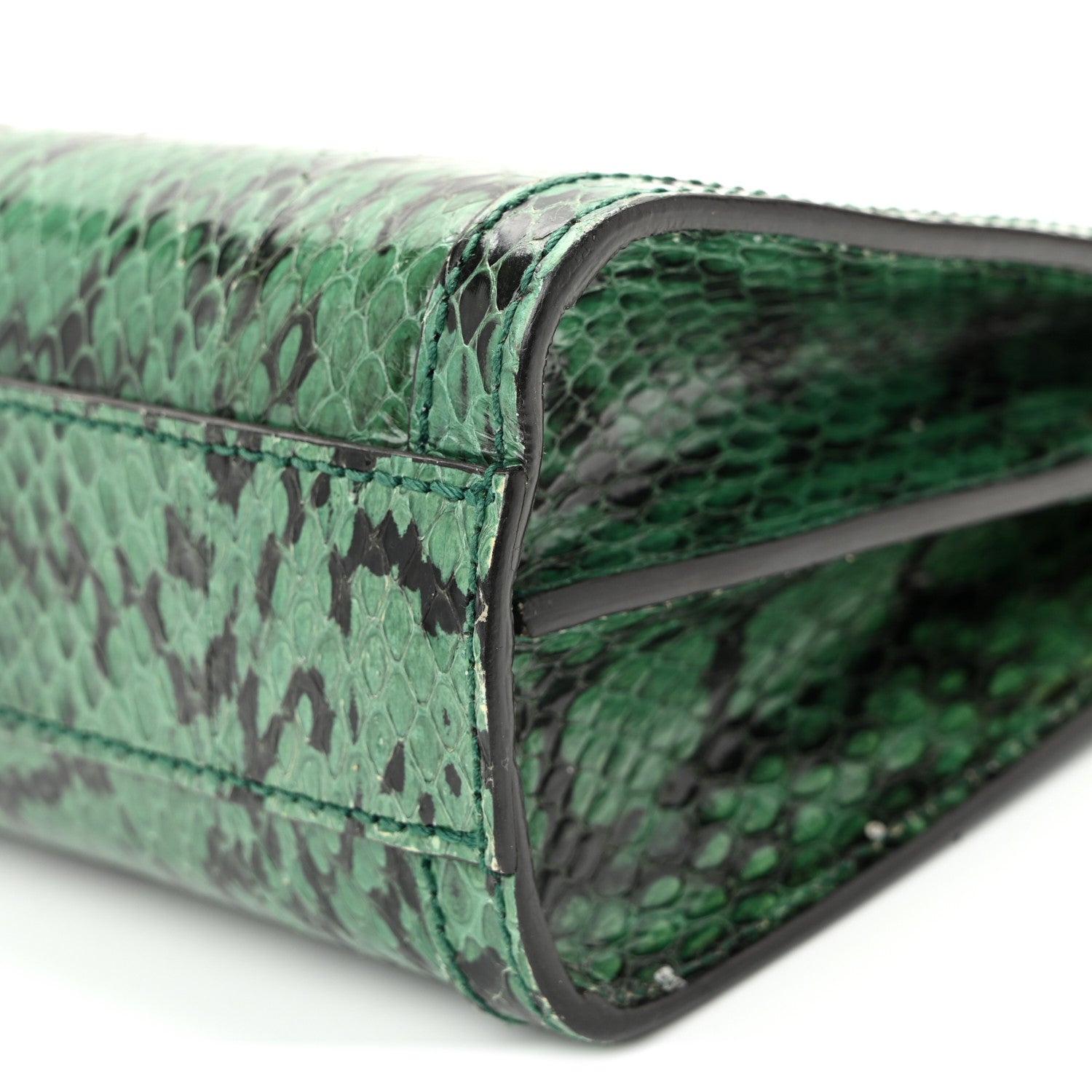 Gucci Snakeskin GG Small Ophidia Chain Shoulder Bag Green 10 of 10