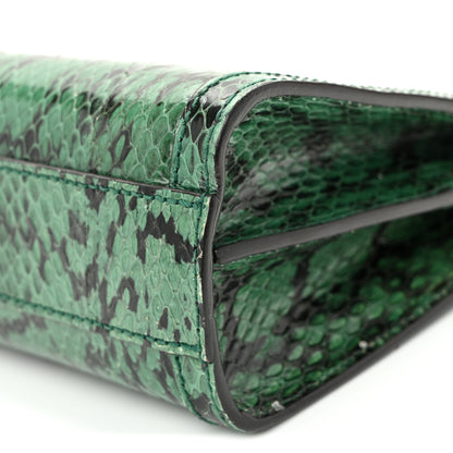 Gucci Snakeskin GG Small Ophidia Chain Shoulder Bag Green 10 of 10