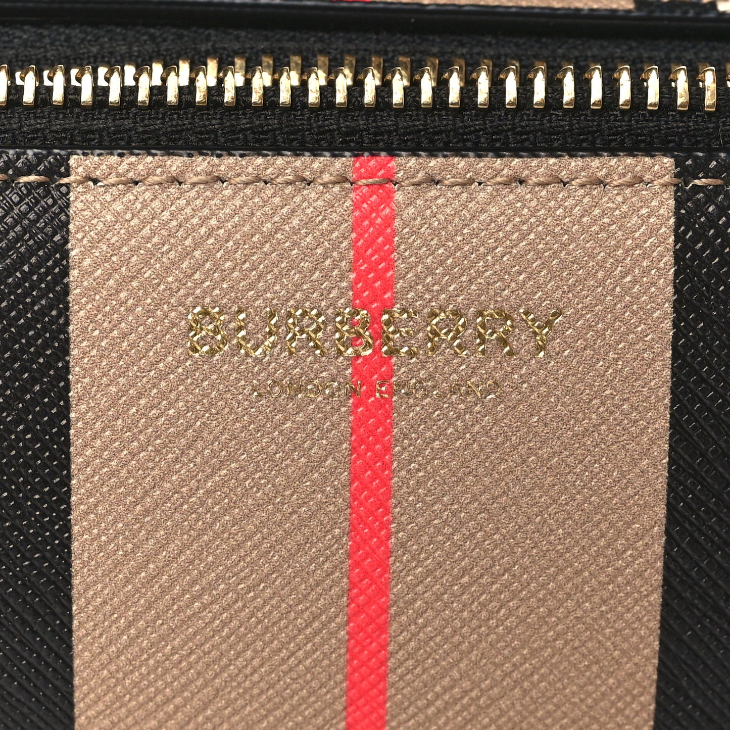 E-Canvas Calfskin Stripe Icon Barrel Bag Archive Beige