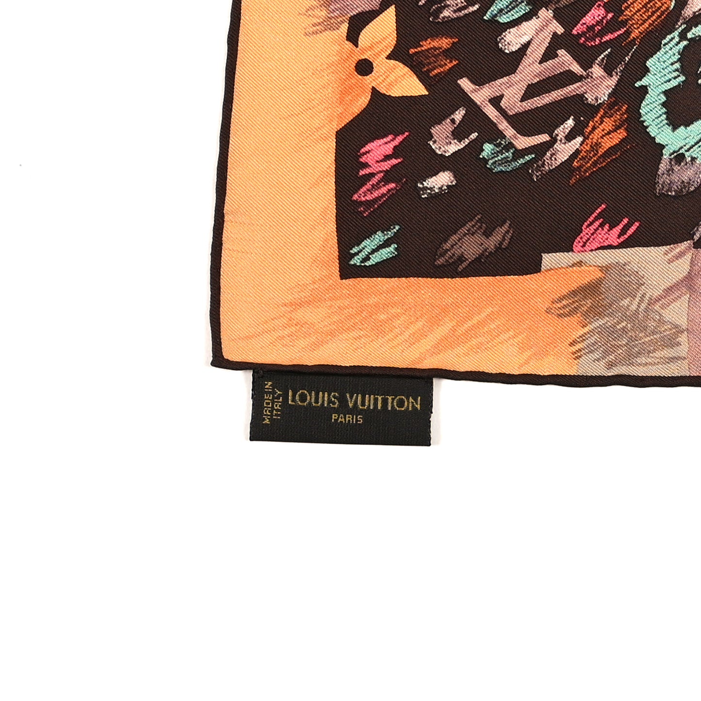 Silk Monogram Fleur Arty Square 90 Scarf Multicolor