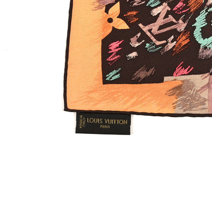 Louis Vuitton Silk Monogram Fleur Arty Square 90 Scarf Multicolor 4 of 4