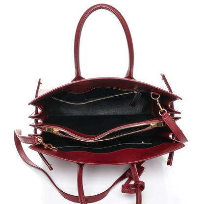 Saint Laurent Calfskin Small Sac De Jour Oxblood 5 of 7
