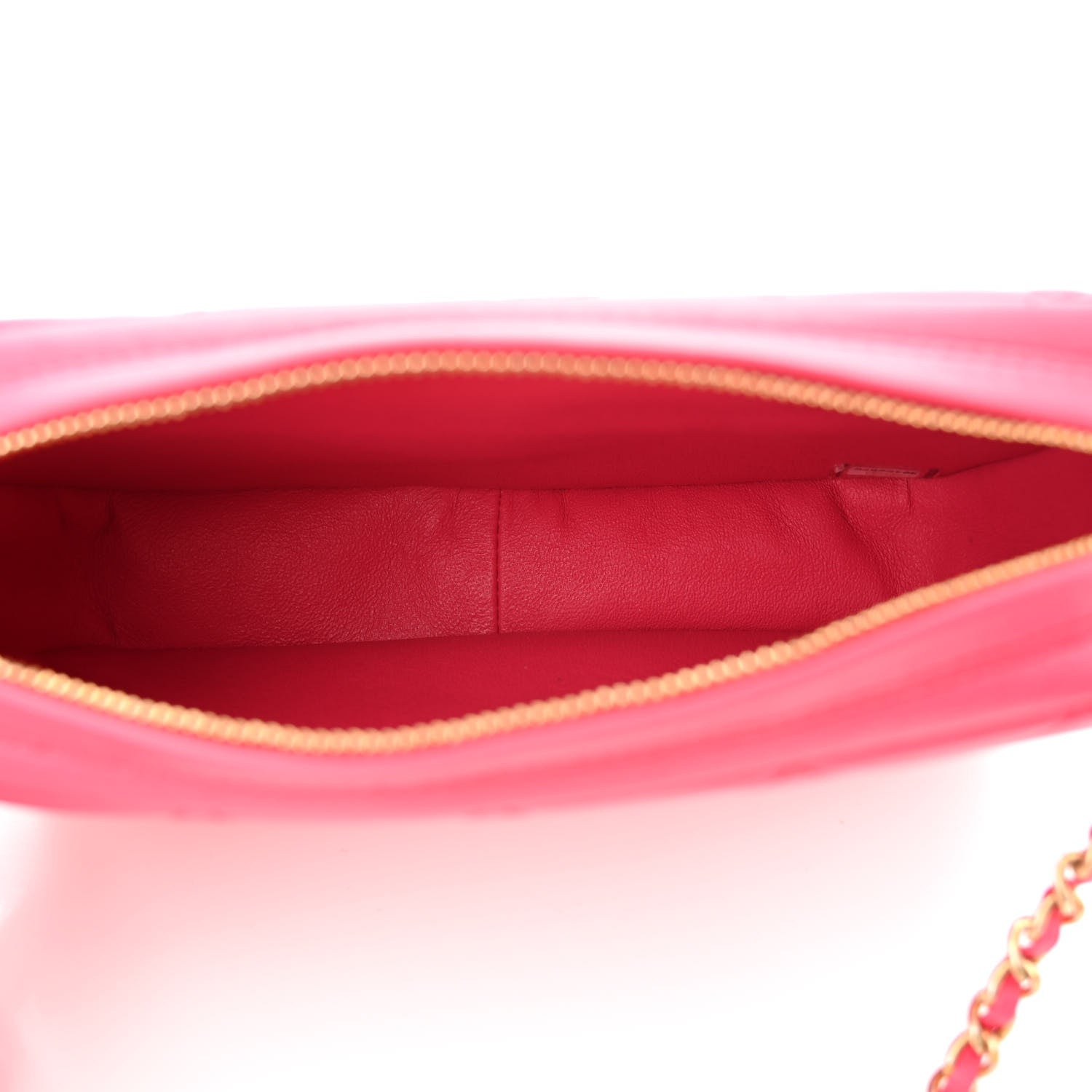 Chanel Lambskin Quilted Chain & Tassel Small Camera Case Fuchsia 5 of 10