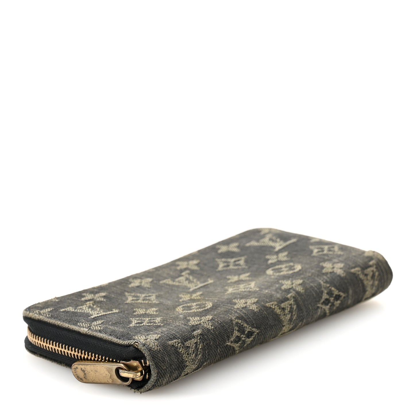 Denim Zippy Wallet Black