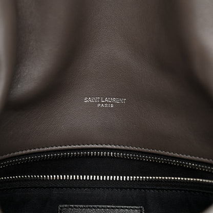 Saint Laurent Calfskin Y Quilted Monogram Medium Loulou Chain Satchel Concrete 6 of 12