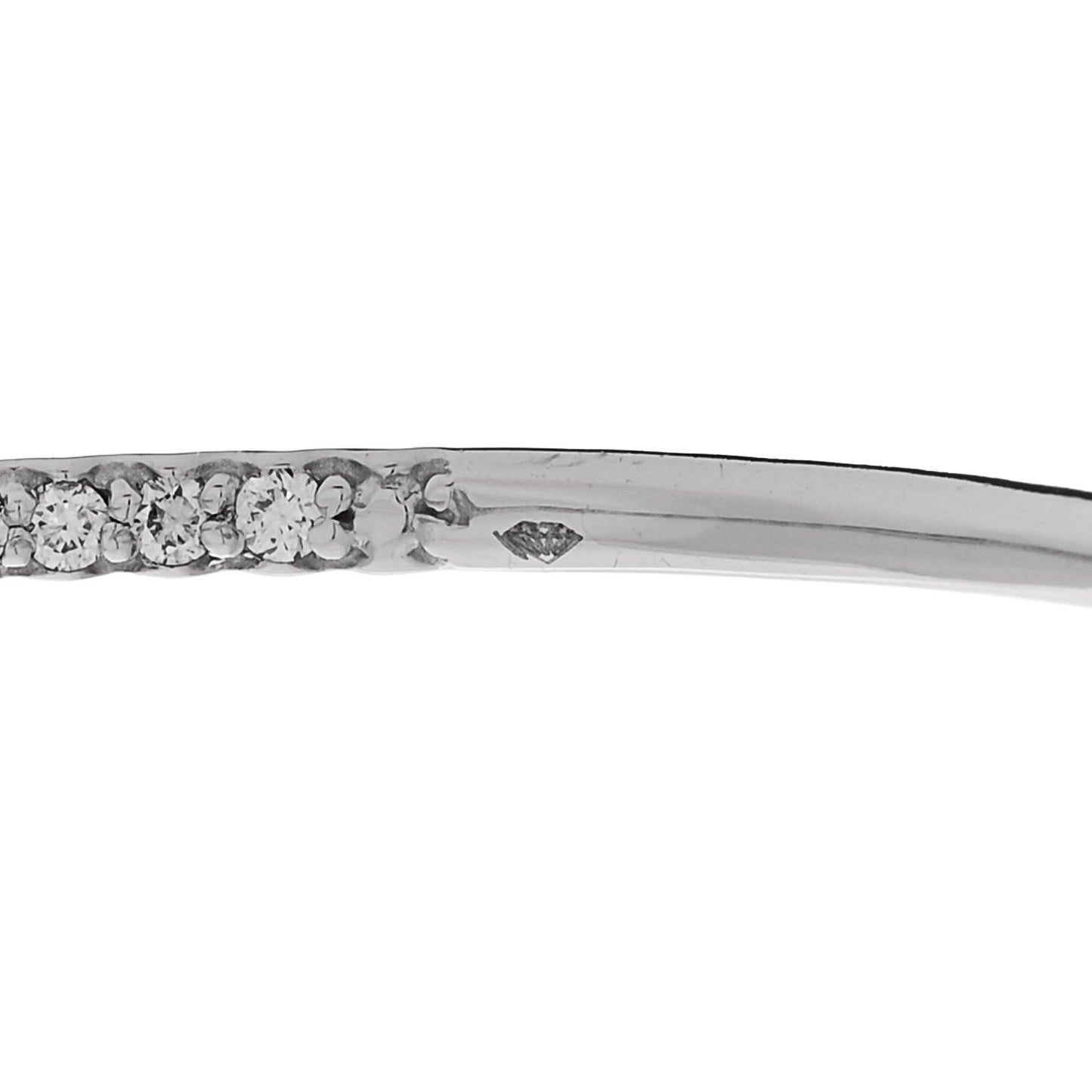18K White Gold Diamond Extra Large Inside Outside Hoop Earrings